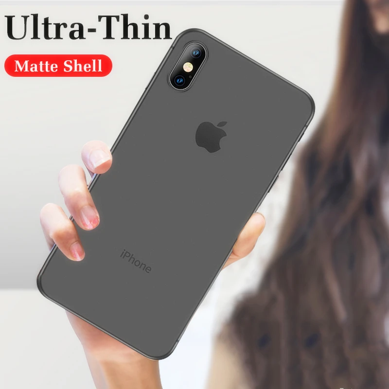 0 3 мм ультра тонкий матовый PP чехол для iphone X XS Max XR Жесткий ПК телефона