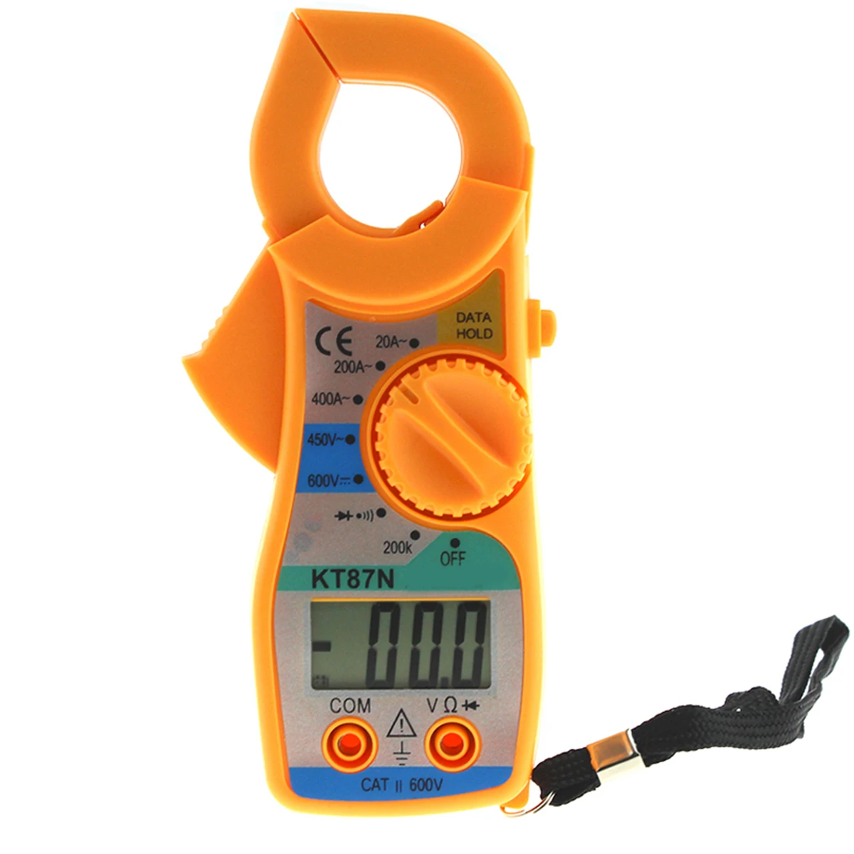 Yellow ANENG KT87N 1 шт. ЖК-цифровой мультиметр Ампер клещи токовые клещи AC/DC ток тестер напряжения 3 цвета - Цвет: Yellow
