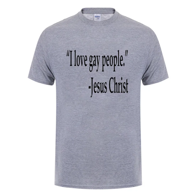 Футболка с надписью Jesus Christ I Love Gay People отличный подарок для гей прайда и лесбиянок