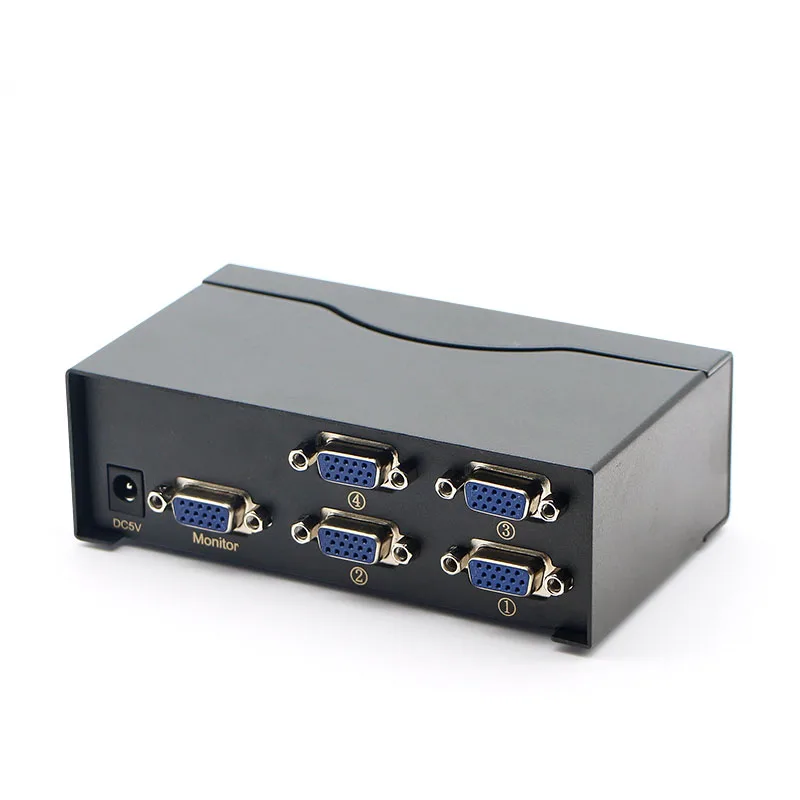 С дистанционным управлением переключатель VGA 4 в 1 компьютерные мониторы