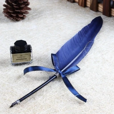 Continental retro dip ink Feather pen Fountain Pen set free shipping