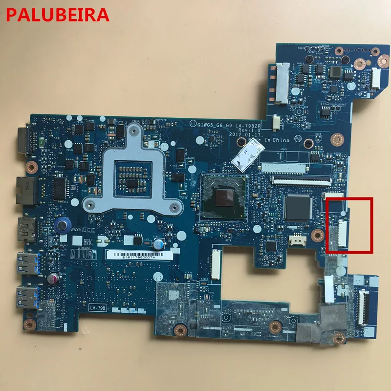 Флюоресцентная версия: 1 0 QIWG5 _ G6_G9 для Lenovo G580 материнская плата ноутбука ПК