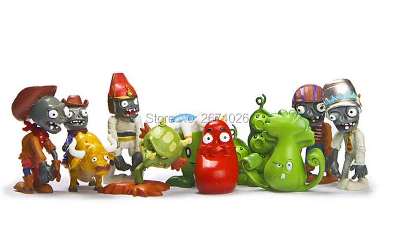10 шт./компл. &quotсделай сам&quot с изображением героев Plants Vs Zombies серии 3 игрушечных