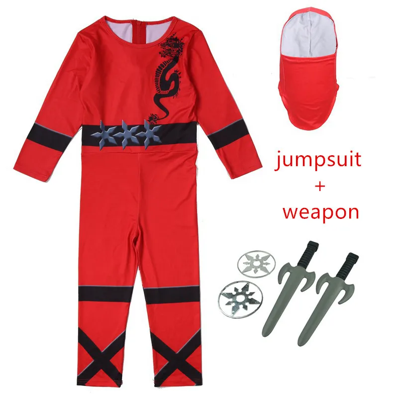Мальчики Ninjago костюмы Пасхальная одежда Рождество супергерой Косплей ниндзя