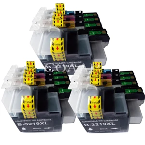12PK - 3BK 3C 3M 3Y Совместимость LC3219 LC3219XL чернильный картридж для принтера Brother MFC-J5330DW J5335DW J5730DW J5930DW J6530DW J6935DW LC3217 LC3217XL - Цвет: 12PK - 3BK 3C 3M 3Y