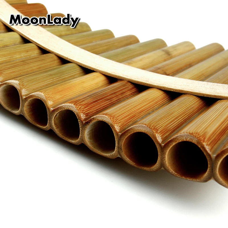 18 Pipes Pan Flute F Key High Quality Pan Pipes Woodwind Instrument Chinese Traditional Musical Instrument Bamboo Pan flute enlarge