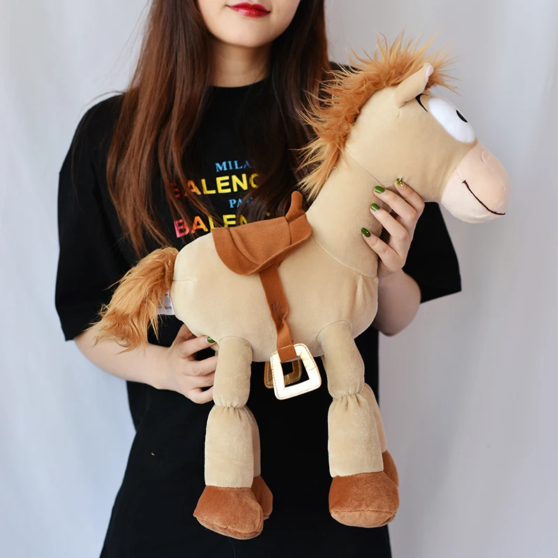 

Disney Free Shipping 52cm Plush Bullseye The Horse Figure Soft Kids Doll For Children's Gift