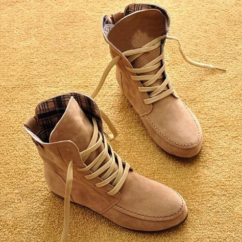 Женские ботильоны на плоской подошве шнуровке теплые ботинки zk 3 5 новинка сезона