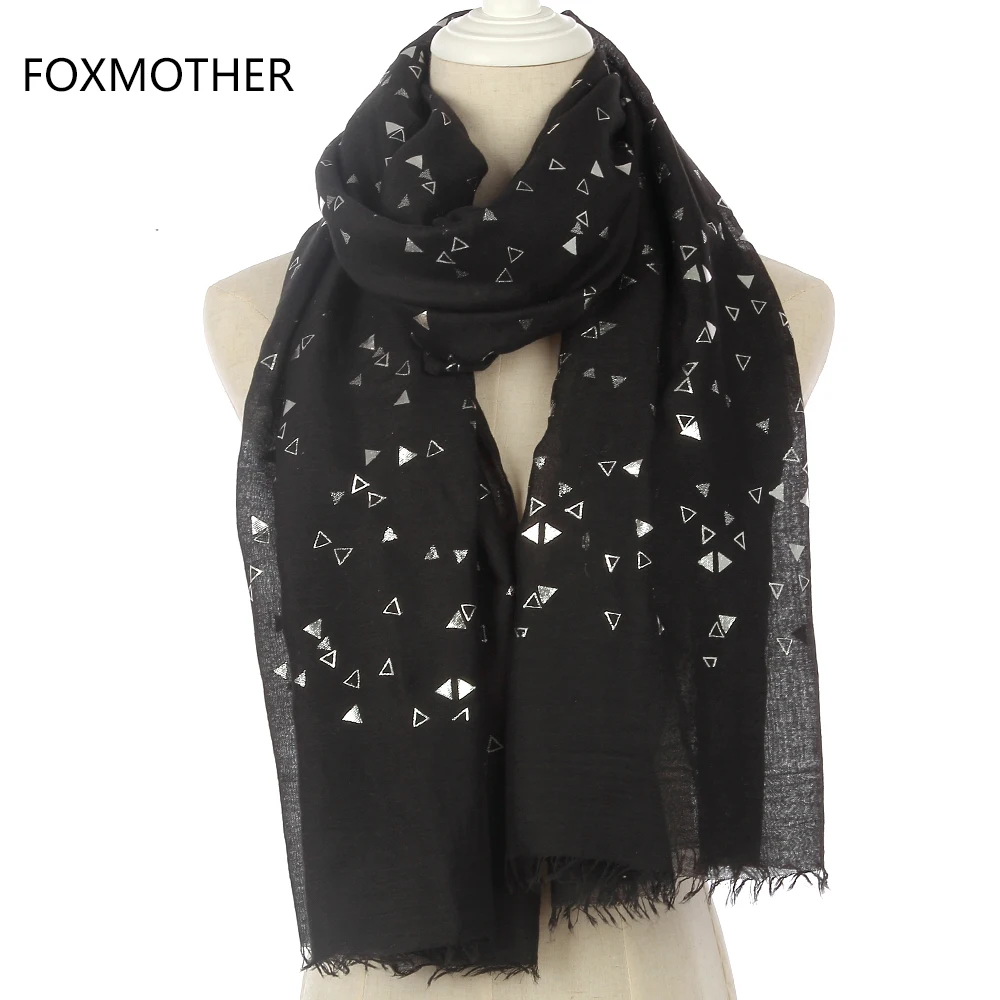 FOXMOTHER Новая мода Женская лента из фольги черный розовый треугольник