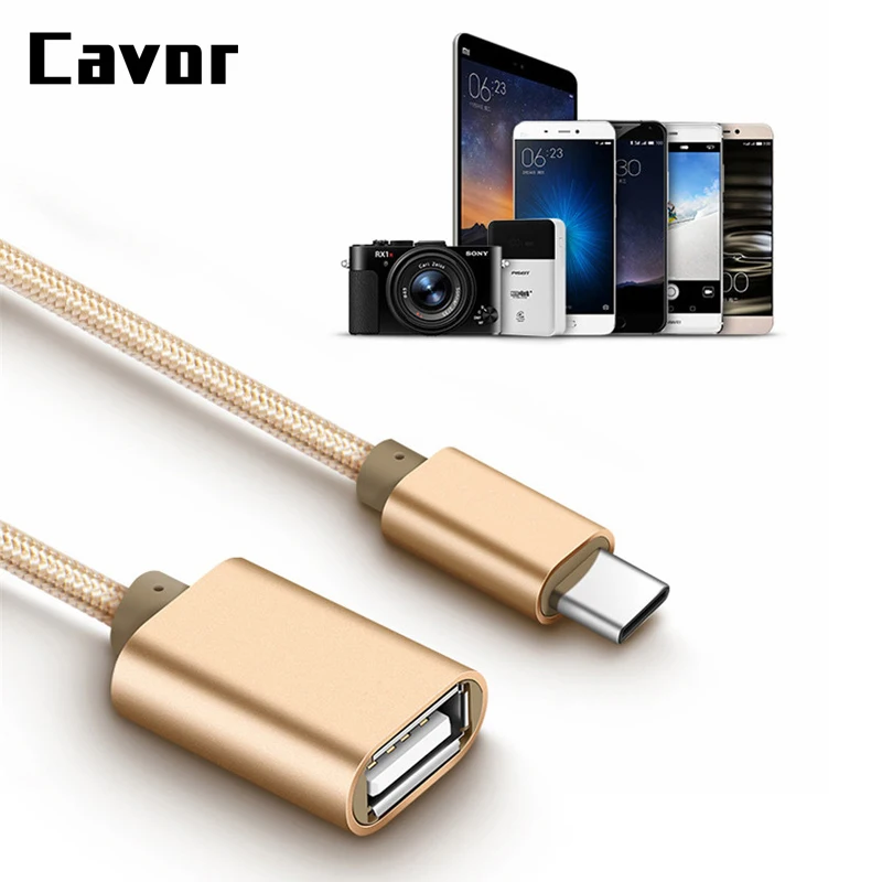 Cavor type-C USB C OTG USB кабель 2,0 OTG адаптер для huawei P10 P20 mate 10 20 Pro Macbook USB OTG адаптер для samsung s8 s9 s8