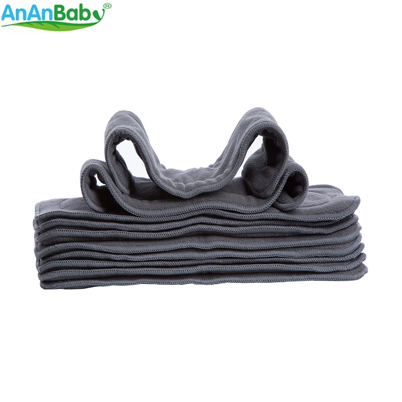Вкладыши для подгузников Ananbaby 5 шт./лот слойные бамбуковые угольные удобные