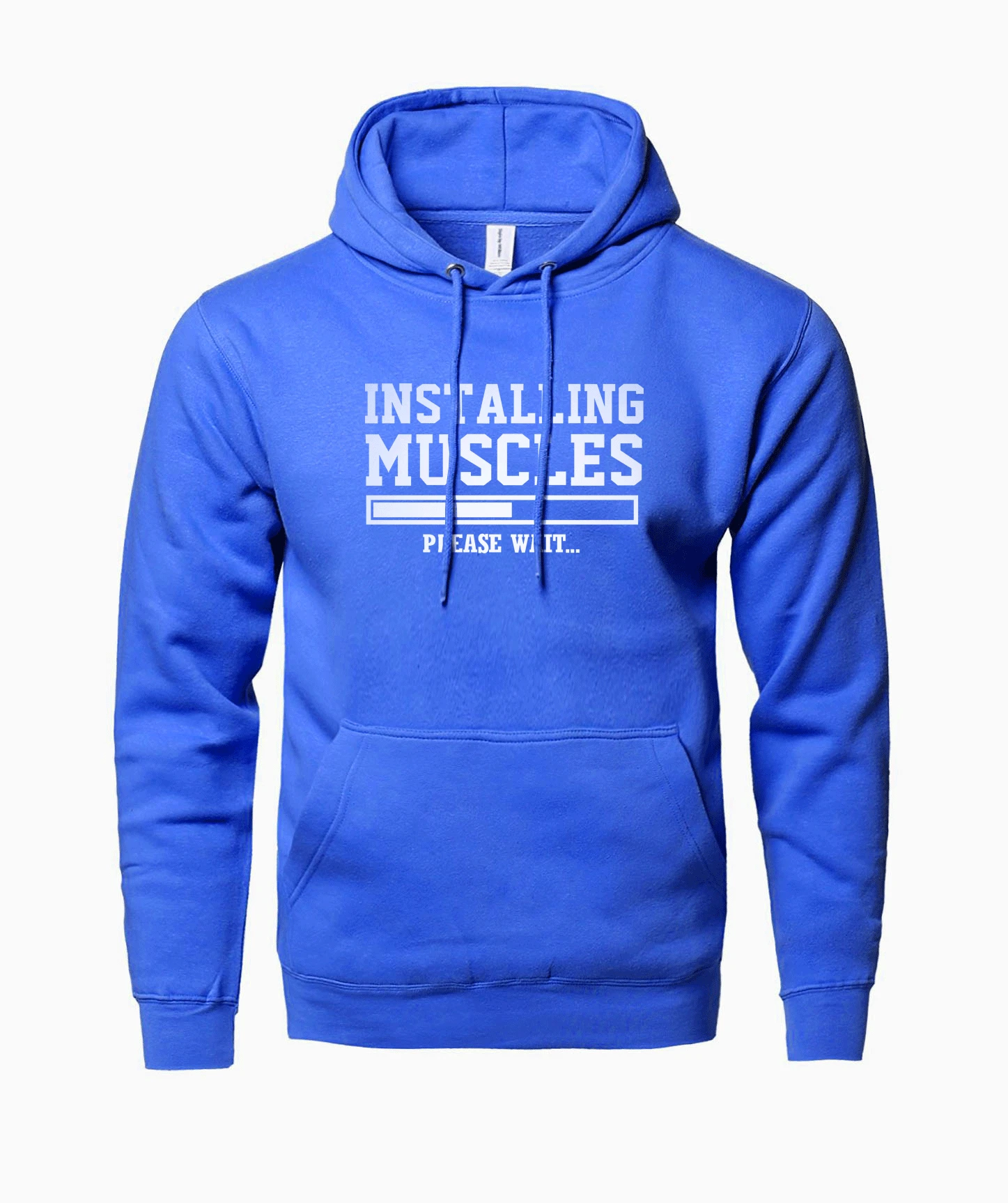 INSTALLING MUSCLES PLEASE WAIT...Print 2019 Spring Winter Fleece Men's Sportswear Hoody For Men Sweatshirt Hoodie Kpop clothing | Мужская