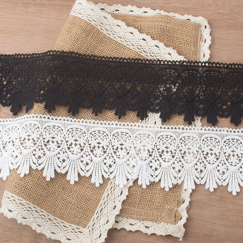 5 ярдов винтажное широкое кружевное платье с вышивкой и кружевной отделкой | Дом