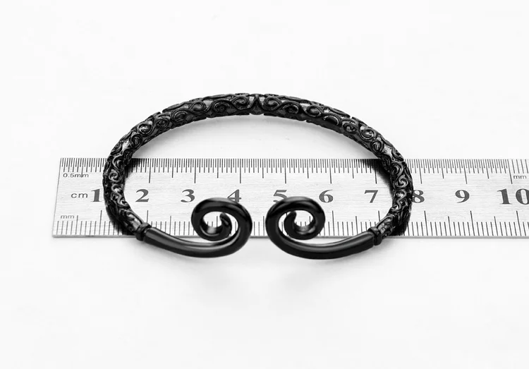 retro accessories fashion bracelet Sun Wukong cudgel black gun plated cool personality man women bracelets &amp bangles | Украшения и