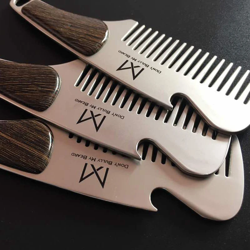 1 шт. Мужская Антистатическая Расческа для бороды 12 6 х3 5 см|beard comb|comb stainless steelstainless
