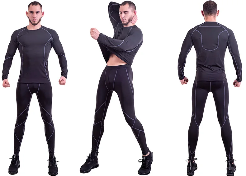 Мужская спортивная одежда Rashguard, Мужская футболка с длинным рукавом для спортзала, костюмы Рашгард mma, рубашка для пробежек перекрестный бодибилдинг, мужские шорты