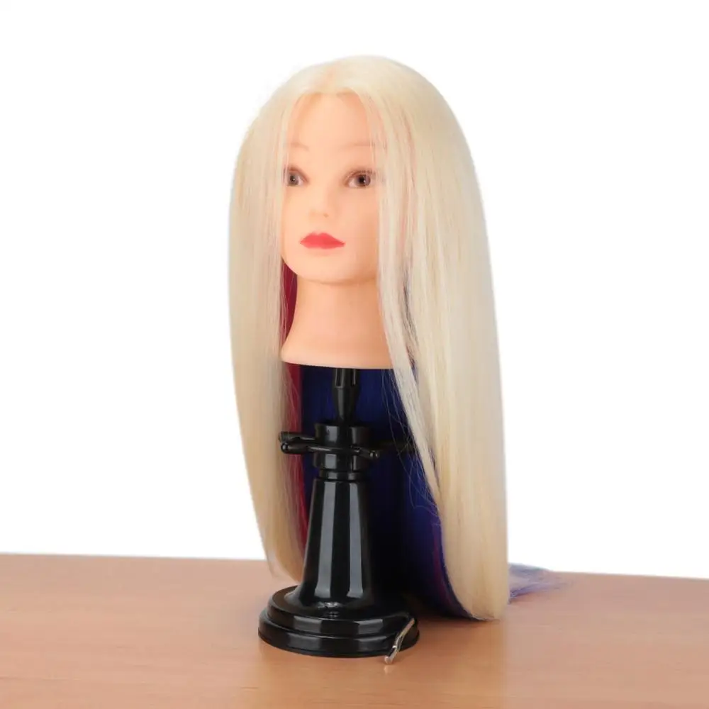 Professional Wig Stand Suction Base Training Mannequin Head Tripod Desk Table Clamp Sucker Holder Black | Шиньоны и парики
