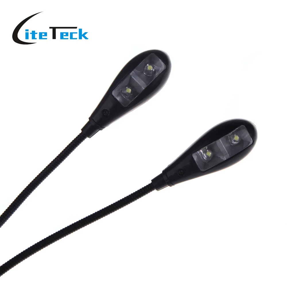 Лидер продаж черный зажим 2 двойных рычага 4 светодиода Гибкая Книжная