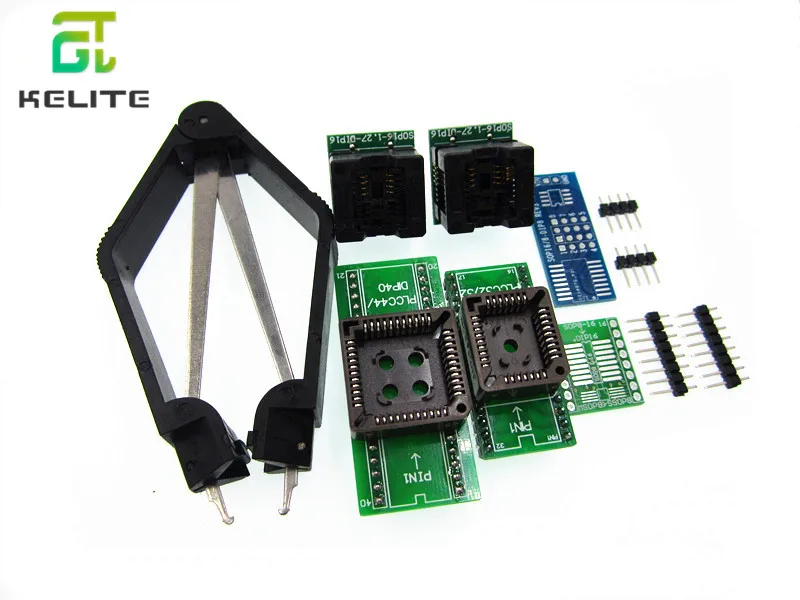 Универсальный программатор MiniPro TL866II Plus Prgrammer USB/программа Bios + 7 шт. адаптеров без