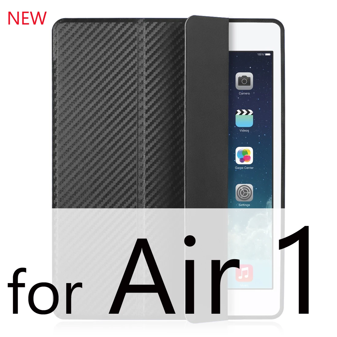 Cool Black 1 Для iPad Air Чехол Air 2 Air 1 Funda силиконовый мягкий задний Тонкий чехол из искусственной кожи для Apple iPad Air 1 2 5 6 Чехол TriFold Stand Smart Cover - Цвет: Cool Black 1