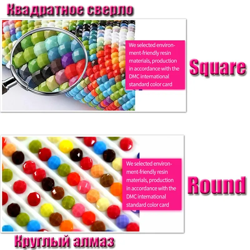 Полный DIY квадратный Круглый Алмазный Набор для вышивки крестом-пейзаж снаружи