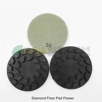 shdiatool 3pcs diameter 100mm diamond floor sanding disc flower 4 resin bond diamond floor polishing pads