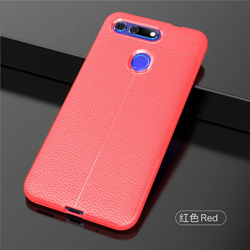 Для Huawei Honor V20 чехол из мягкого силикона PU Кожаный противоударный для View 20