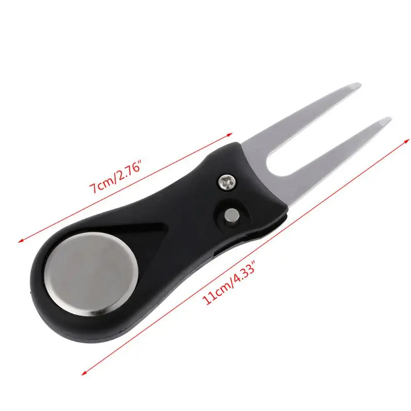 Golf Divot Repair Switchblade Pitch Groove Cleaner Pitchfork Putting Green Forks | Спорт и развлечения
