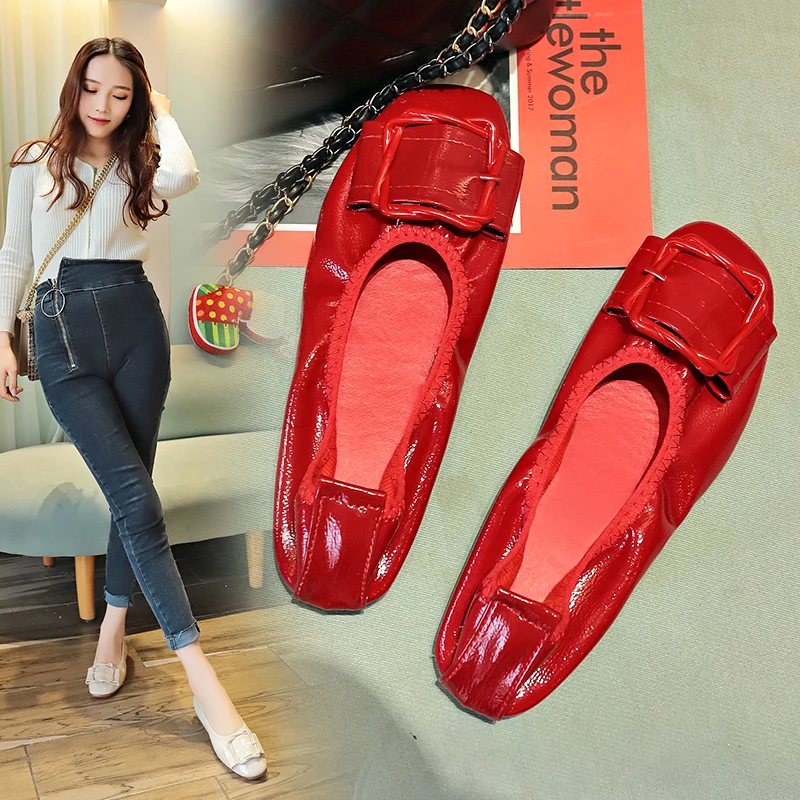 

Fashion women's soft bottom flat shoes round head shallow mouth comfortable boat shoes pregnant women shoes.