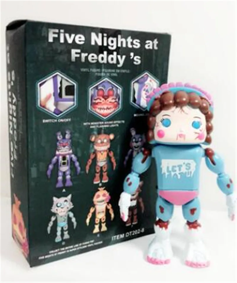 Five Nights At Freddy's FNAF Bonnie Foxy Freddy Fazbear/Ночной медведь Фредди, игрушки, фигурка, игрушка со звуком, светильник