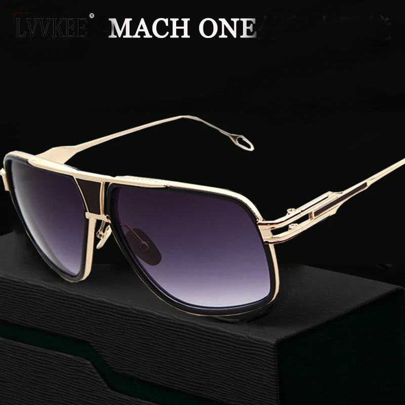 New arrival grandmaster Sunglasses women/men 18K Glod Sunglass brand designer Mach One Vintage Oversized Lady Celebrity eyewear