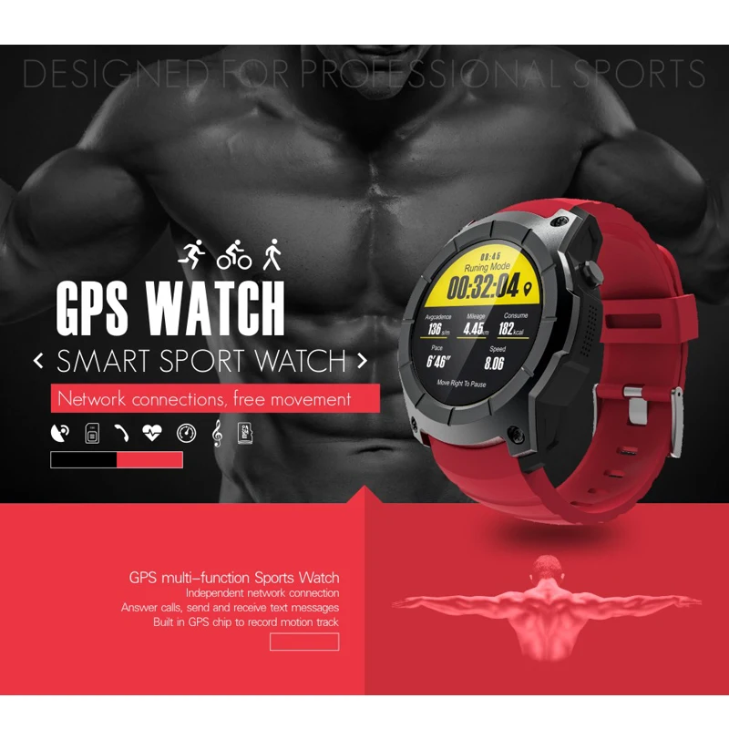 SN58 gps спортивные часы 1 3 ''цветной экран умные Мульти-спортивные G05 Bluetooth 4 0