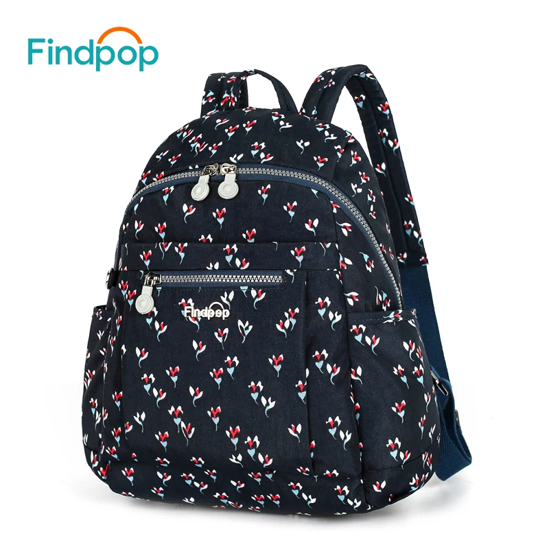 Рюкзак Findpop Folral с принтом для женщин 2018 новый Холщовый водонепроницаемый большой