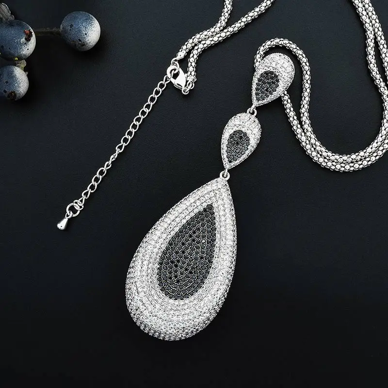 ModemAngel Роскошные капли воды геометрические полный микро AAA кубического циркония