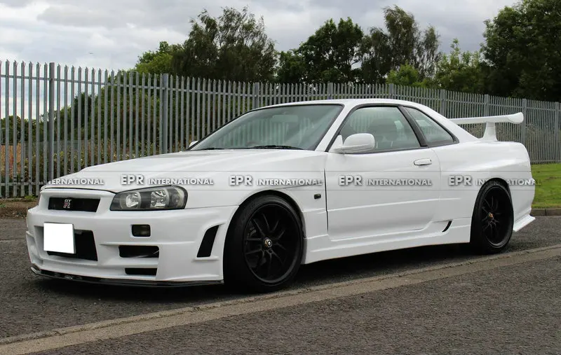 FRP передние крылья для Nissan Skyline R34 GTR BNR34 BV2 стиль стекловолокно переднее вентилируемое крыло обвес тюнинг для R34 GTR гонки