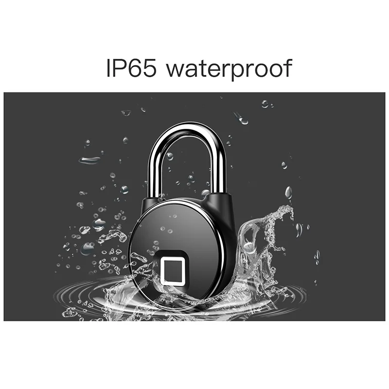 

Newly BT Wifi Fingerprint Smart Lock Keyless Anti-Theft Padlock Phone APP Control MK