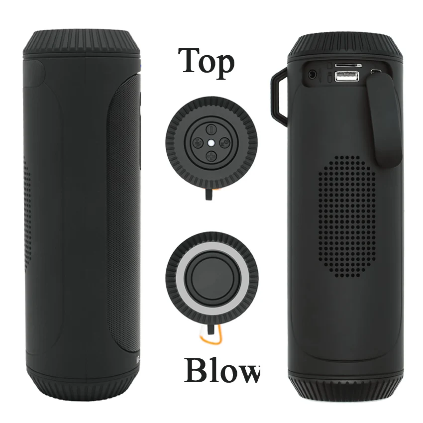 Портативный светодиодный Bluetooth динамик для спорта на открытом