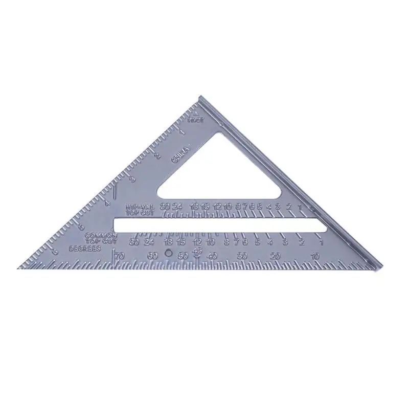 7 inch Metal Triangle Ruler Protractor 90 Degree Angle Inch Square Woodworking Measuring Instruments high quality | Инструменты