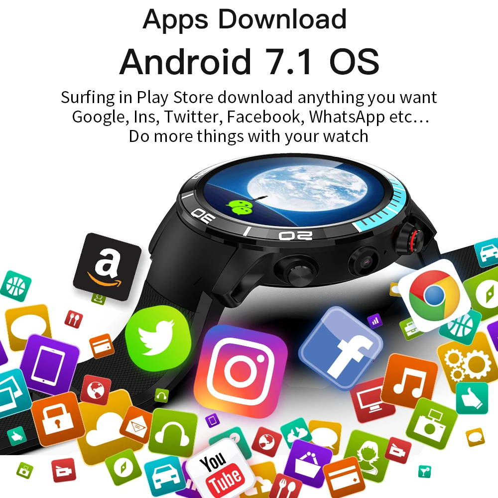 Смарт-часы H8 4G с Bluetooth вызовом Android 7 1 OS GPS телефон четырехъядерный 28 ГГц ГБ 16 Ip68