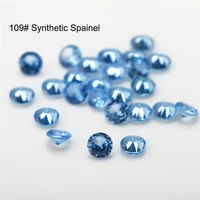 size 110mm round shape brilliant cut synthetic spinel gems for jewelry 106 109 120