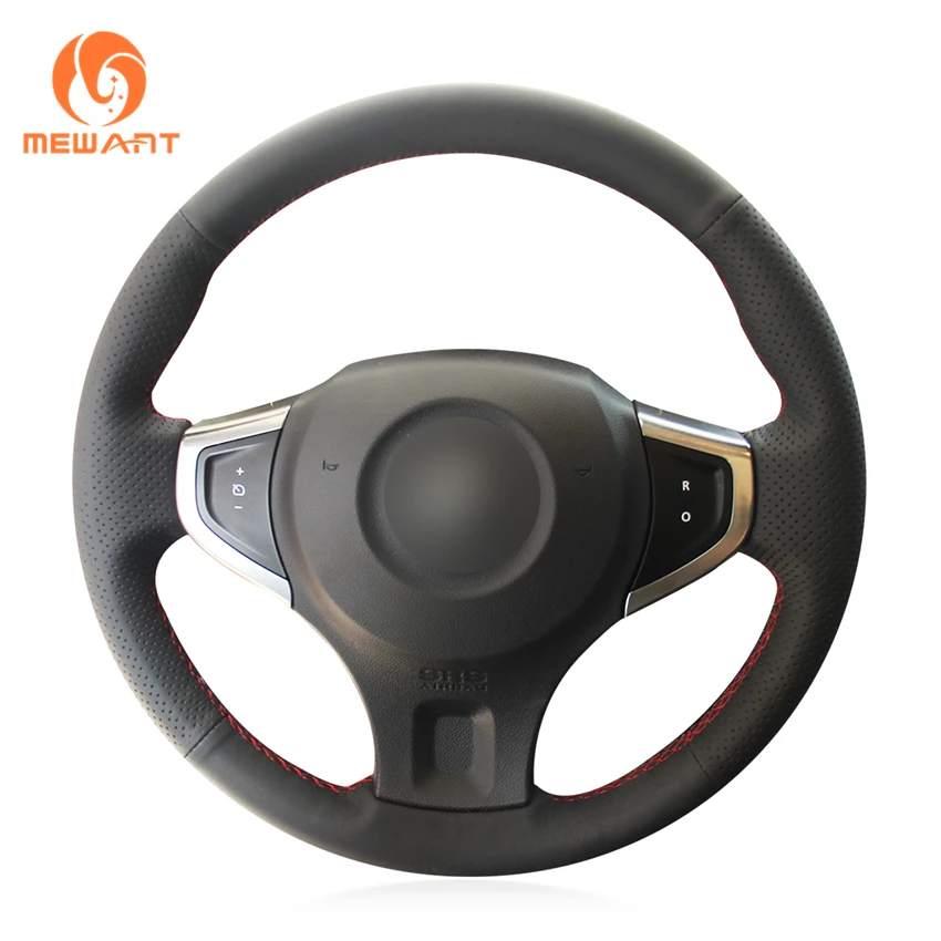 Чехол на руль автомобиля MEWANT из черной искусственной кожи для Renault Koleos 2007 2015 Samsung
