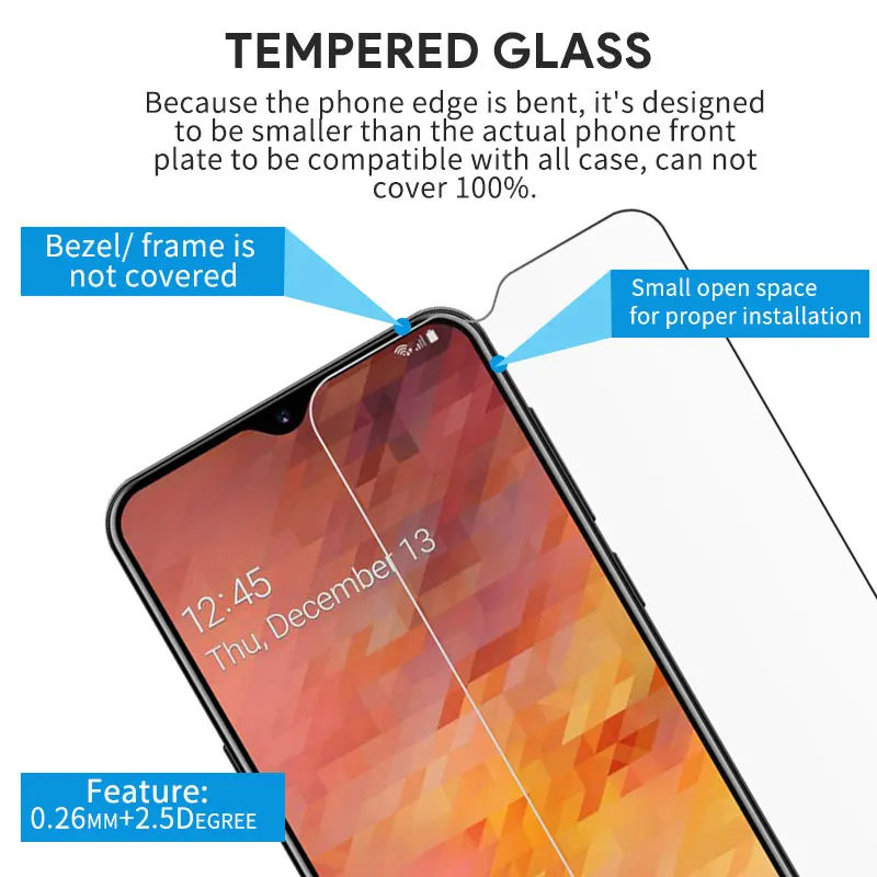 2.5D 9 H Премиум закаленное Стекло для samsung Galaxy M10 M20 M30 Экран протектор Закаленное