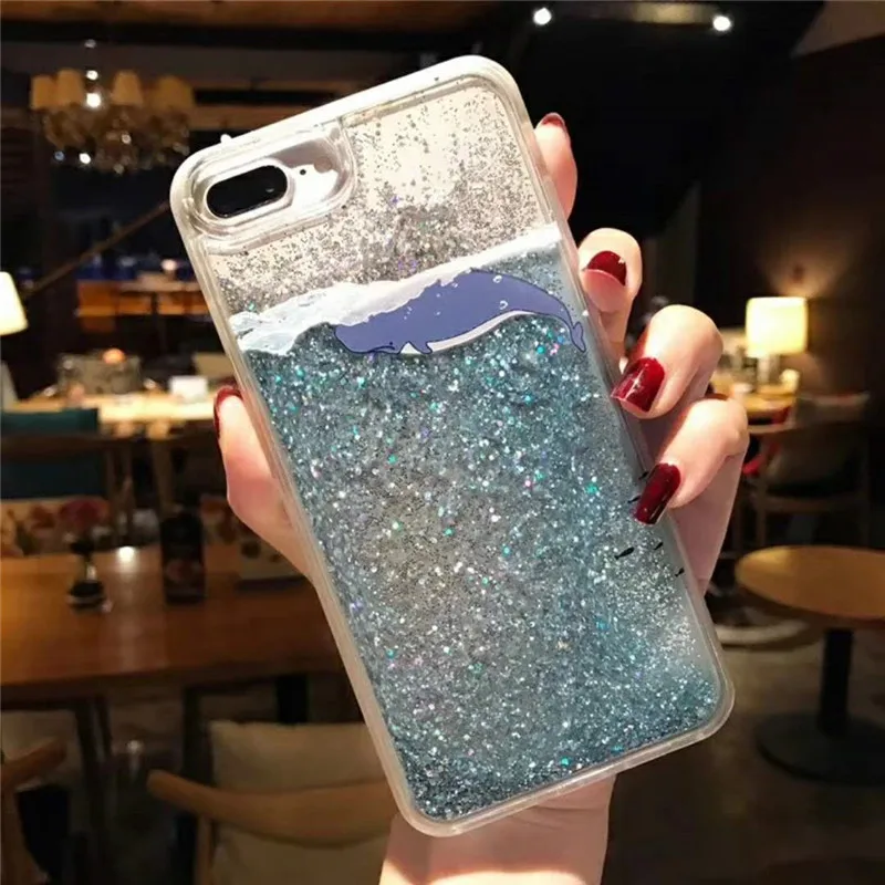 Красный mi note 7 чехол для телефона с изображением дельфина зыбучих песков для mi 9se mi 8 lite mi 6x 5x F1 Dyna mi c блестящая задняя крышка чехол