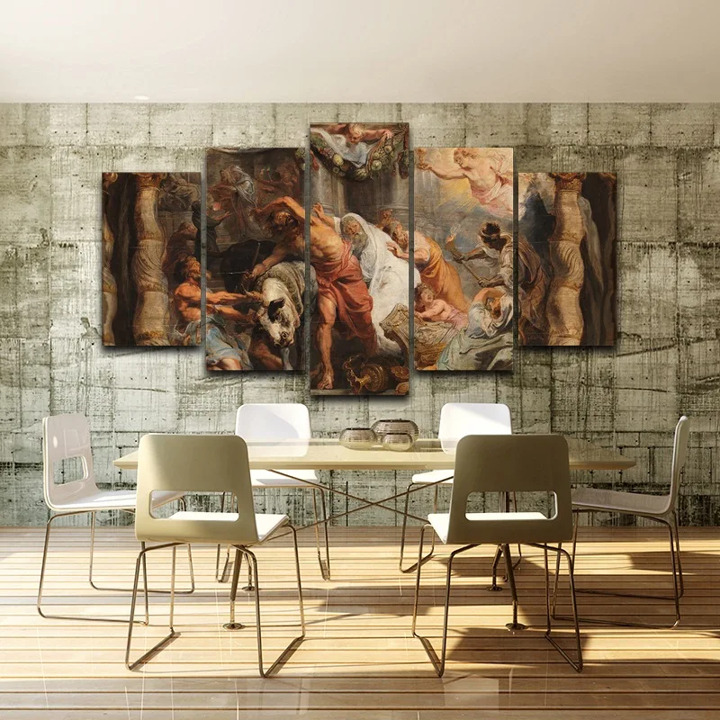 Классический художественный Печатный Одежда с ручной росписью маслом на холсте