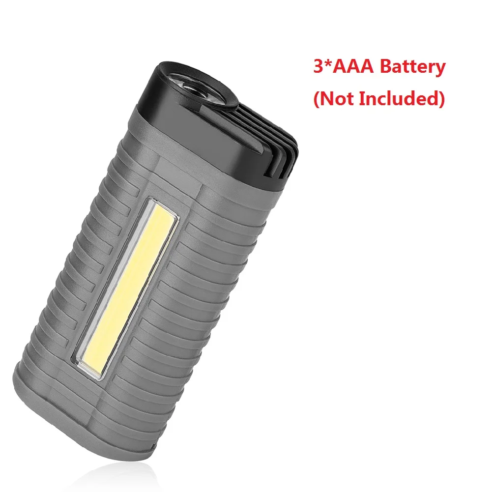 Without Battery Приборы для микроскопа фонарь рабочий осмотр свет Прожектор 2 режима портативный светодиодный прожектор фонарь металлический зажим рюкзак с карманами лампа - Испускаемый цвет: Without Battery