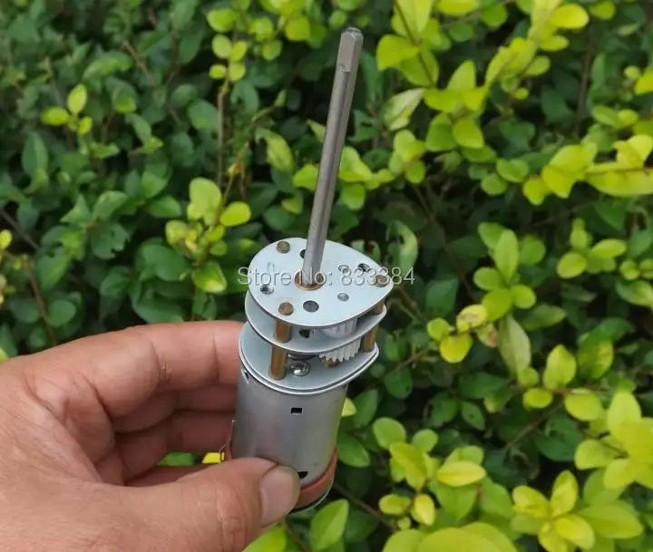 2 шт. 1500р/мин двигатель постоянного тока с длинной осью шестерни замедление