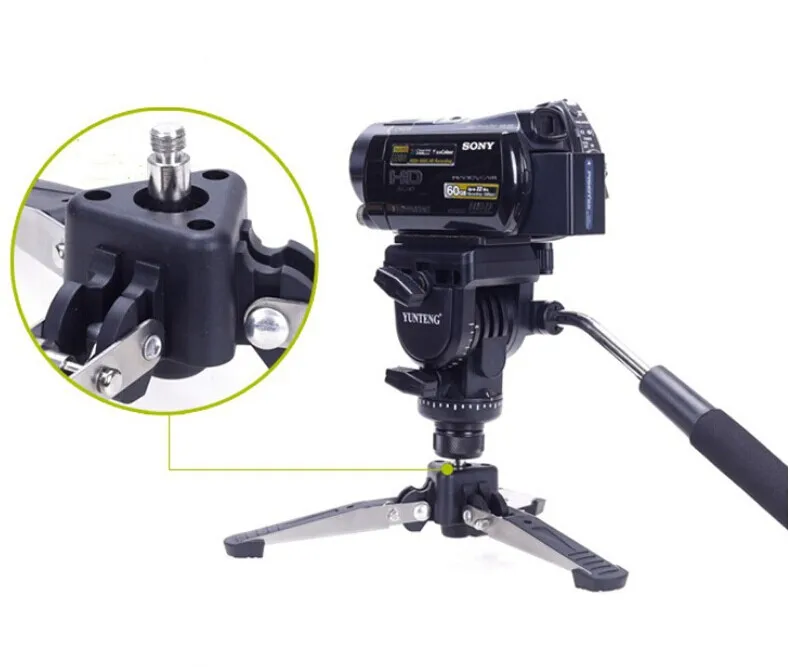 Tripods 288 Camera Monopod + Fluid Pan Head Unipod Holder for all Canon Nikon DSLR |