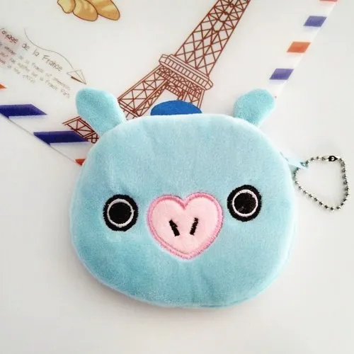 pig Новая мини-сумка для монет на молнии, плюшевая маленькая сумка для мелочи, Детский милый мультяшный медведь, маленький кошелек, карман для монет, подарок для детей - Цвет: pig