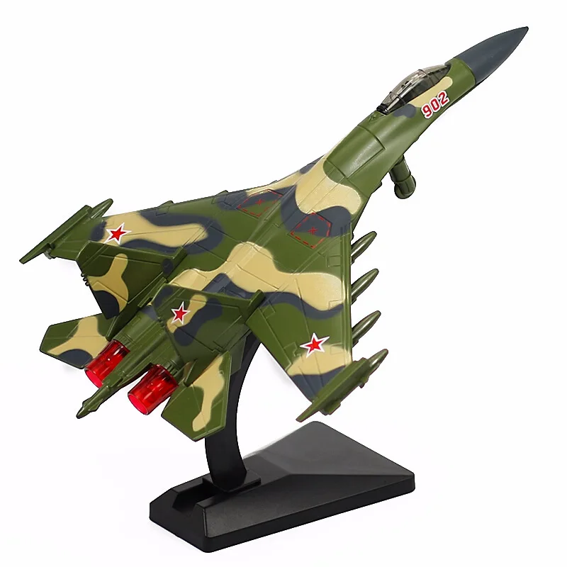 Лидер продаж военная модель сплав симулятор боец звук и свет задняя сила Sukhoi Su 35