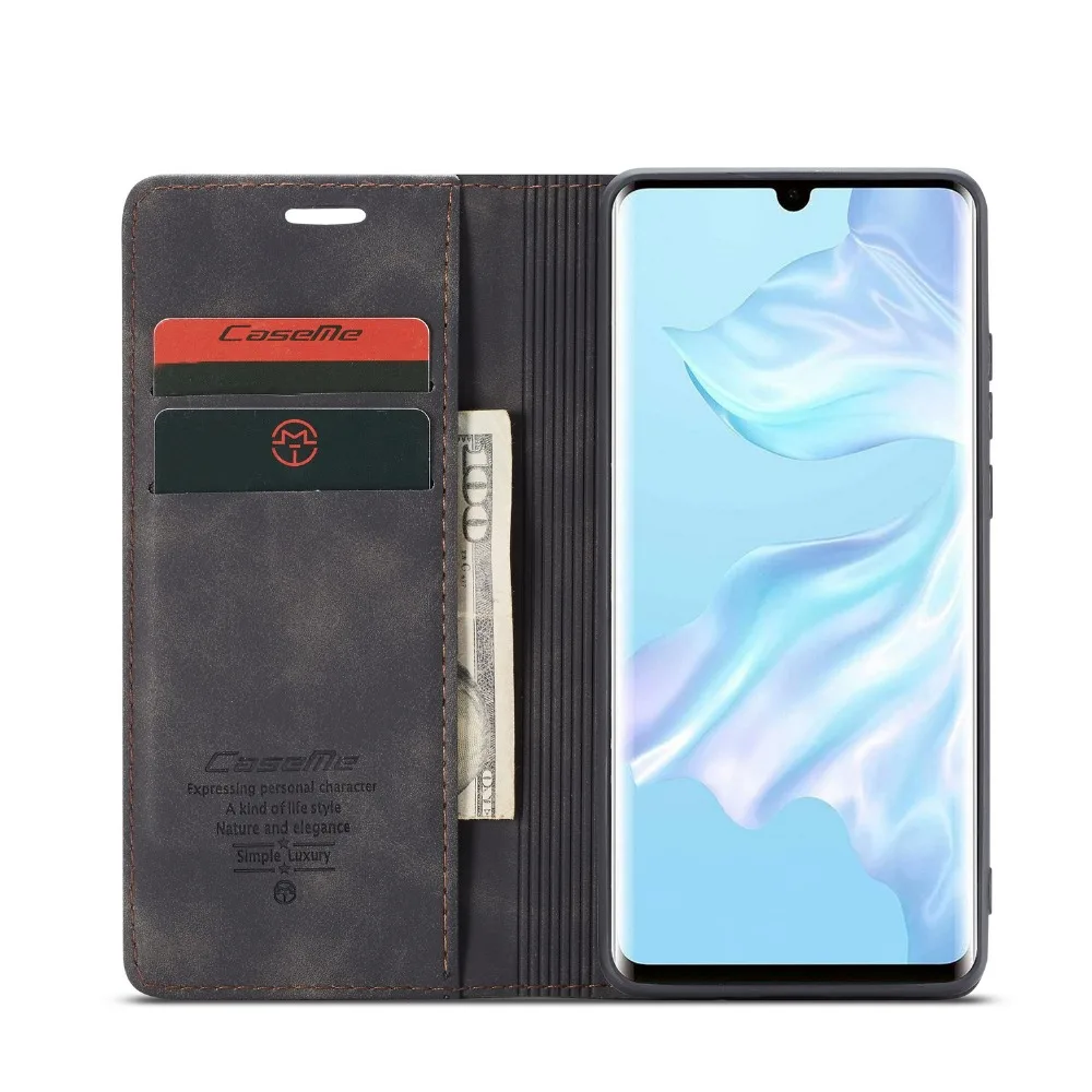 Чехол-книжка для Huawei P30 кожаный с магнитной застежкой мобильный телефон |